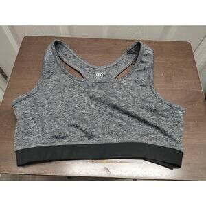 Leg3nd Women's Size Medium Heather Gray Athletic Workout Sports Bra *NO PADS*